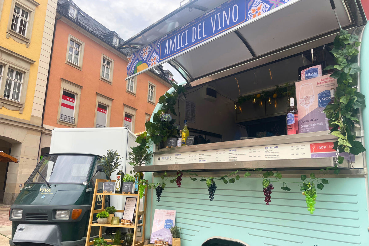 Weinanhänger auf dem Chemnitzer Weinfest 2025