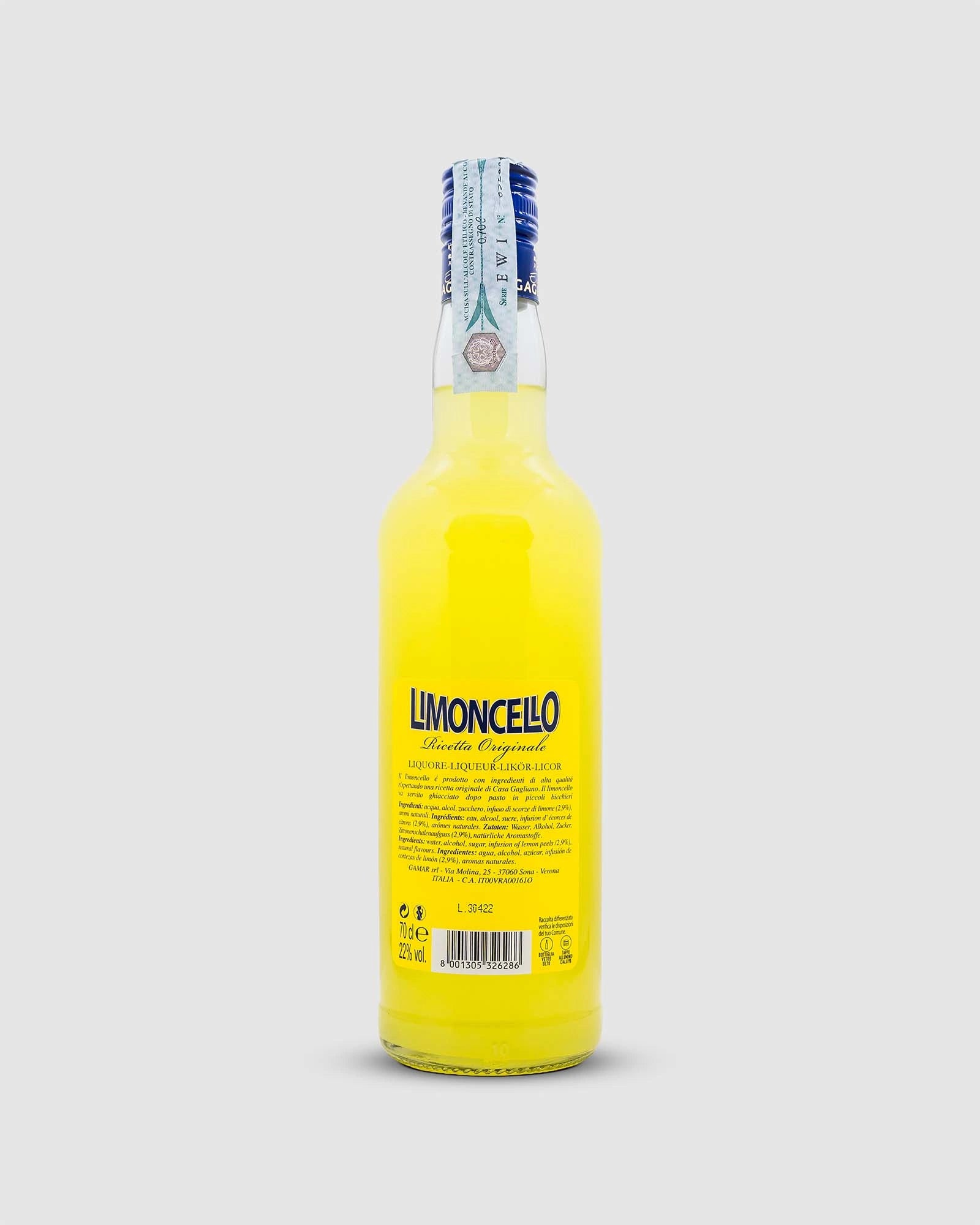 Limoncello Rückseite 