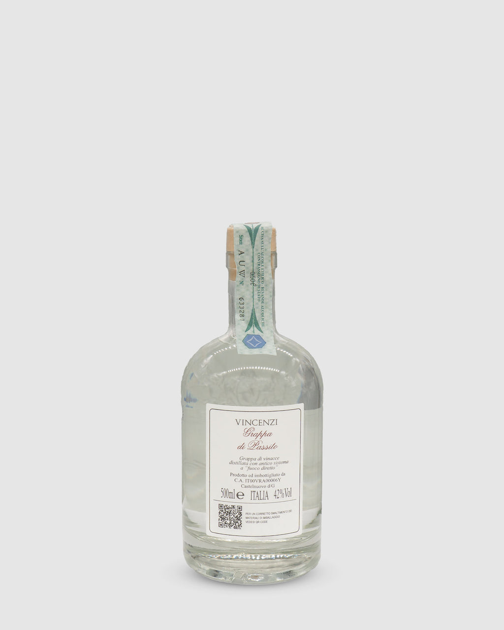 Grappa Vincenzi Rückseite 